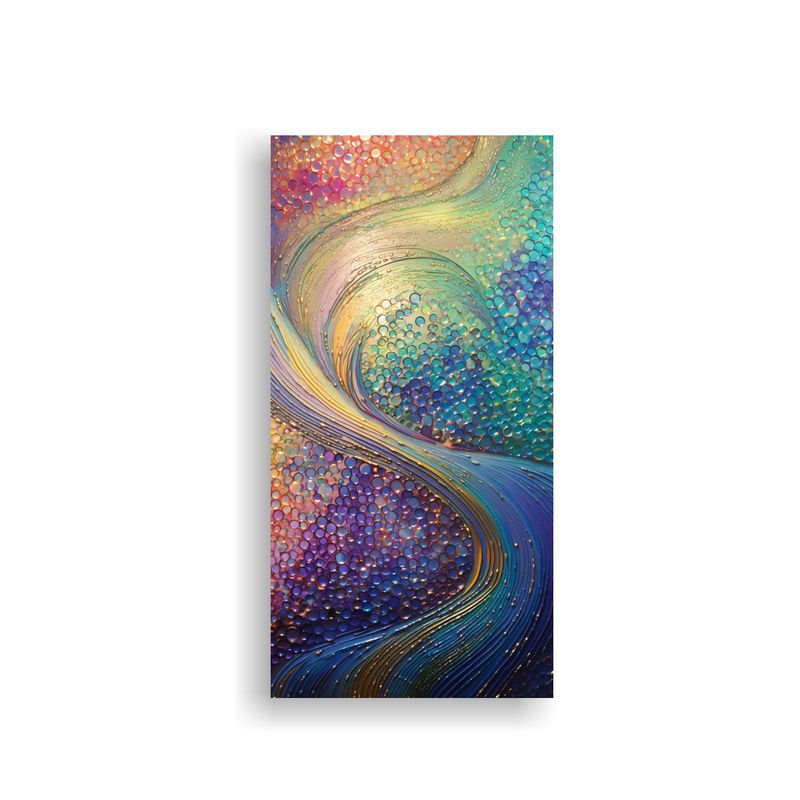 GENERICO - Pintura De Pared Luminosa En Estilo Puntillista 50x100 Cm