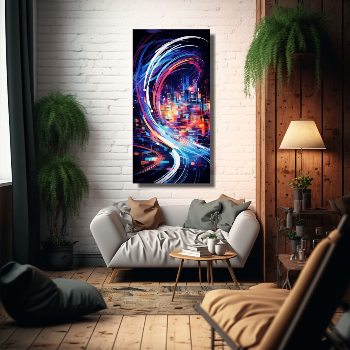 GENERICO - Cuadros Decorativos De Arte Gráfico En Lienzo 30x60 Cm