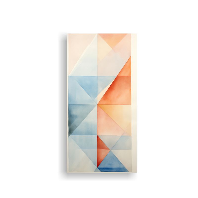 GENERICO - Cuadro Movimiento Riqueza En Sutil Abstracción 30x60 Cm
