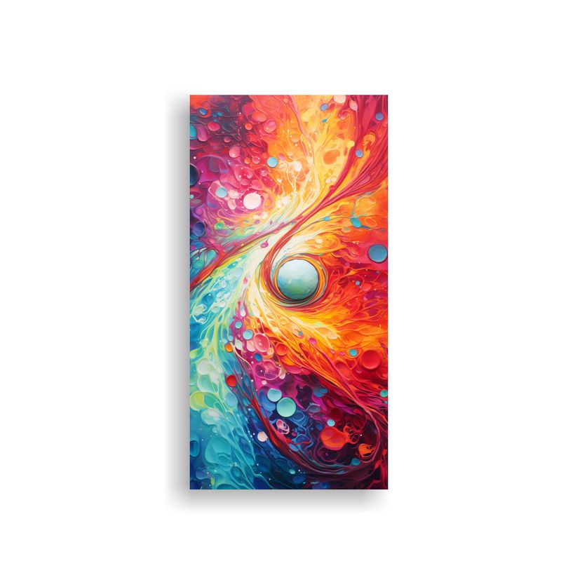 GENERICO - Pintura Abstracta De Videojuego Hermoso 70x140 Cm