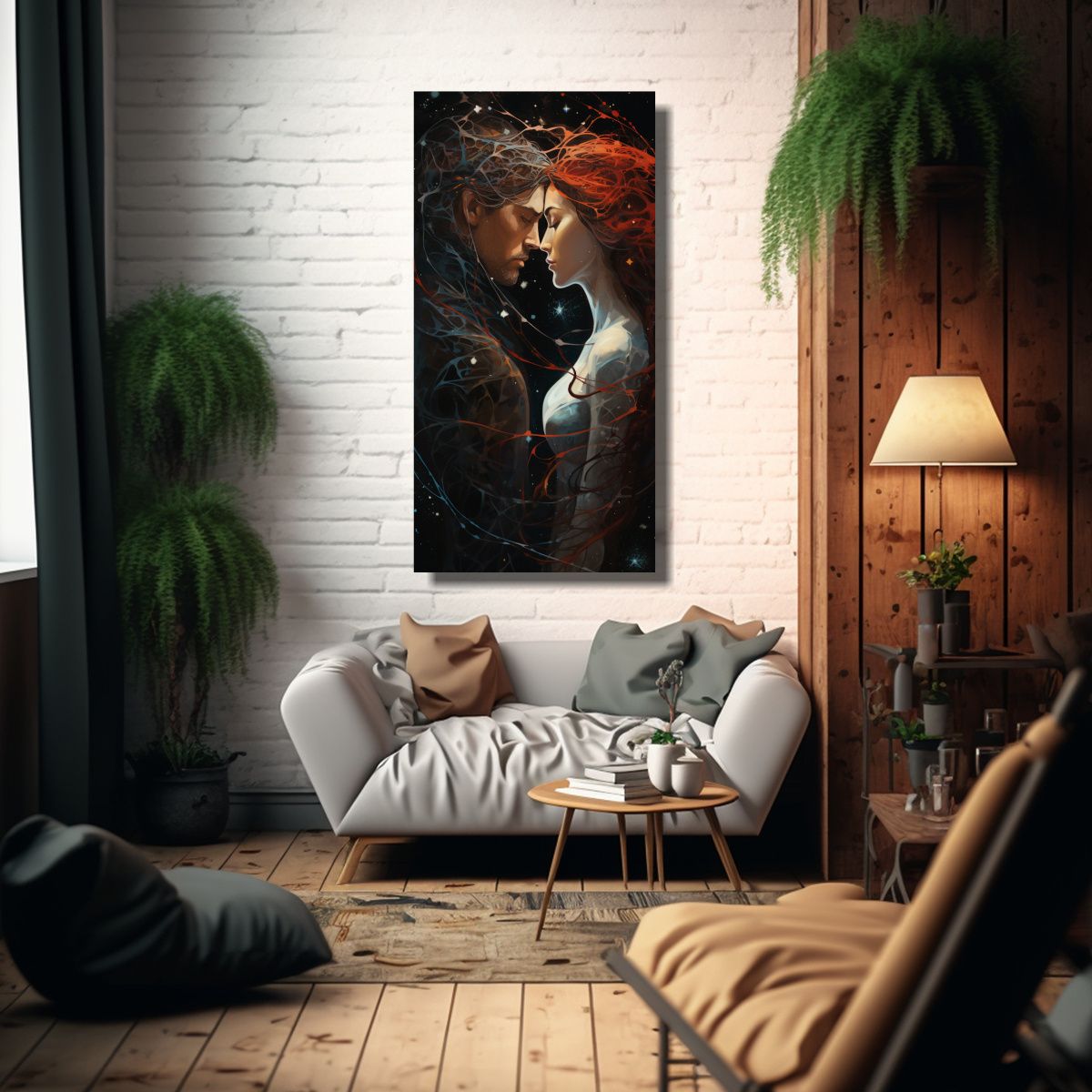 GENERICO - Pinturas Decorativas De Lienzo De Tela Mural De 50x100 Cm