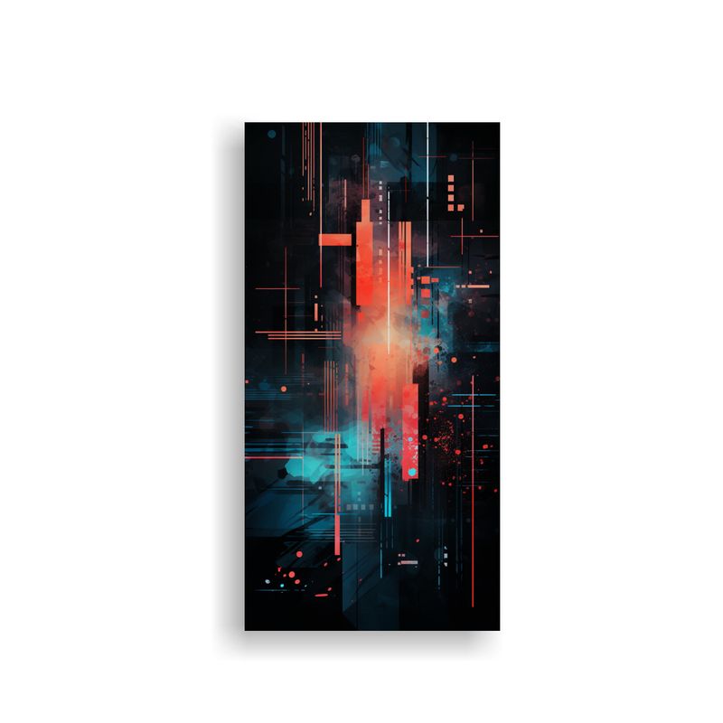 GENERICO - Fondo Abstracto De Colores Vibrantes Estilo 30x60 Cm
