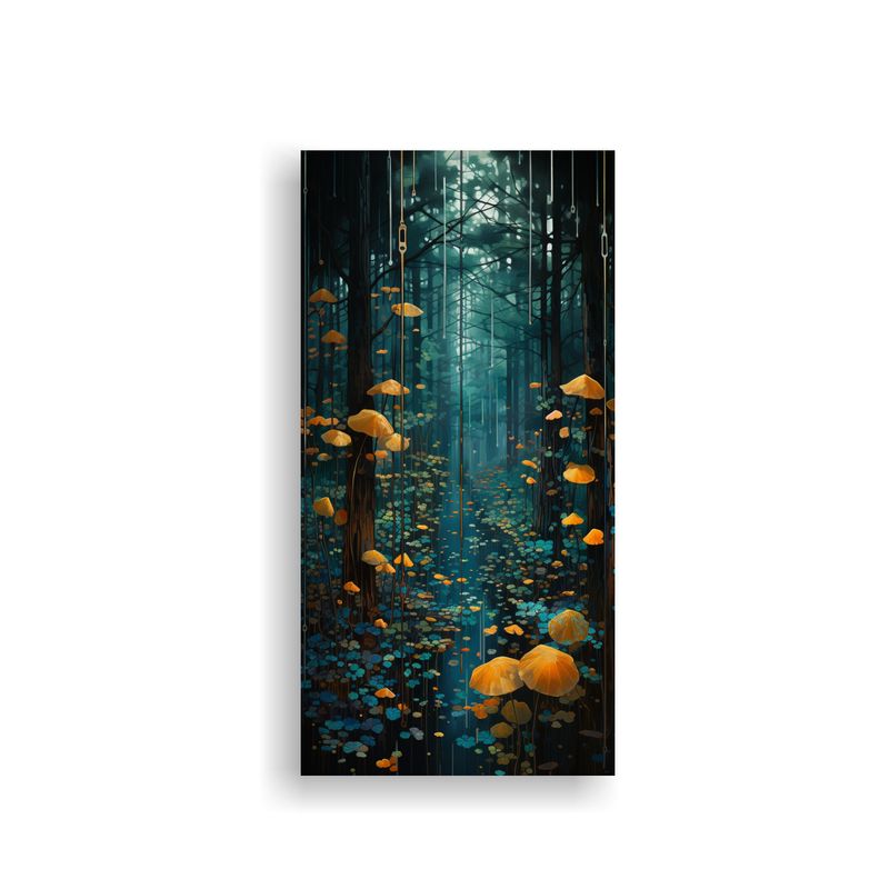 GENERICO - Cuadro Impreso Alegría Belleza Abstracta De Un 50x100 Cm