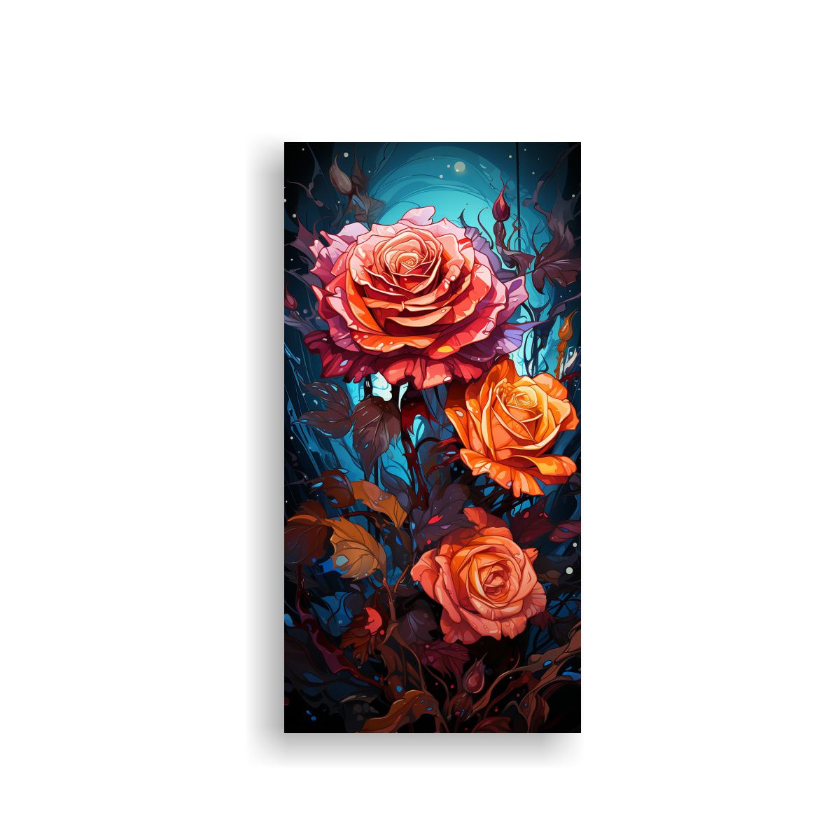 GENERICO - Pintura Decorativa Estilo Graffiti Con Fondo De 30x60 Cm