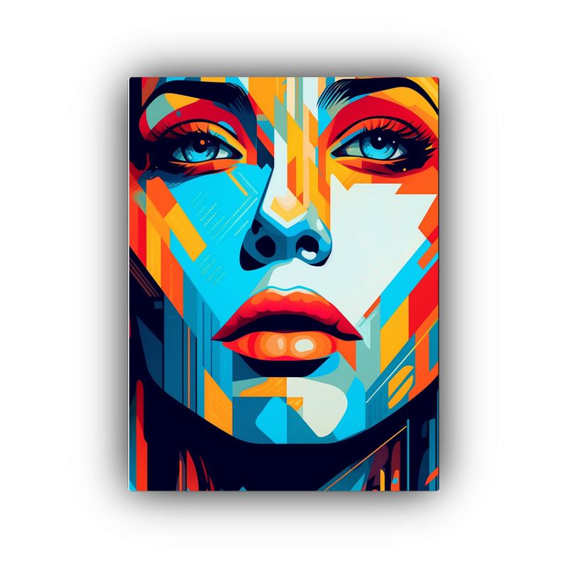 GENERICO - Cuadro Artístico De Una Hermosa Mujer En 3D En 80x120 Cm