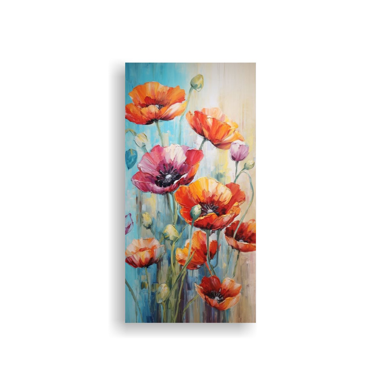 GENERICO - Pintura En Lienzo De Vibrantes Colores De 20x40 Cm