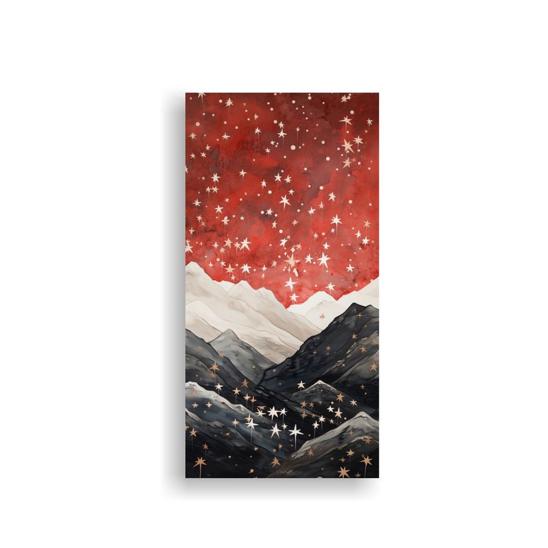 GENERICO - Pintura De Paisaje De Montaña Con Estilo 70x140 Cm