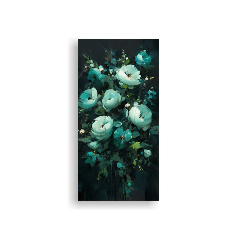 GENERICO - Cuadro De Imagen Luminosidad A Flores En Colores 40x80 Cm