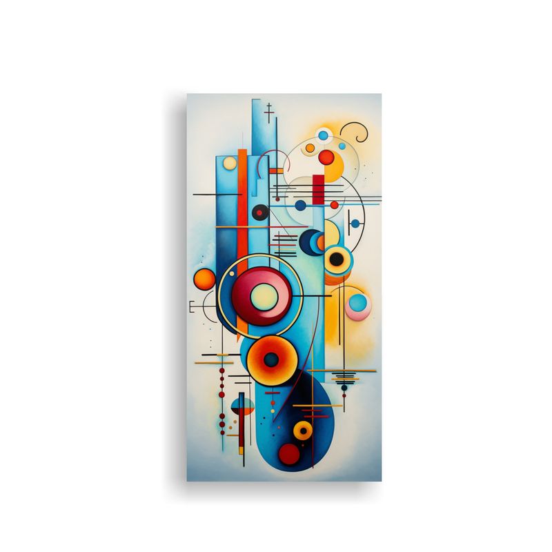 GENERICO - Pintura Abstracta Majestuosas Kandinsky Lienzo 70x140 Cm