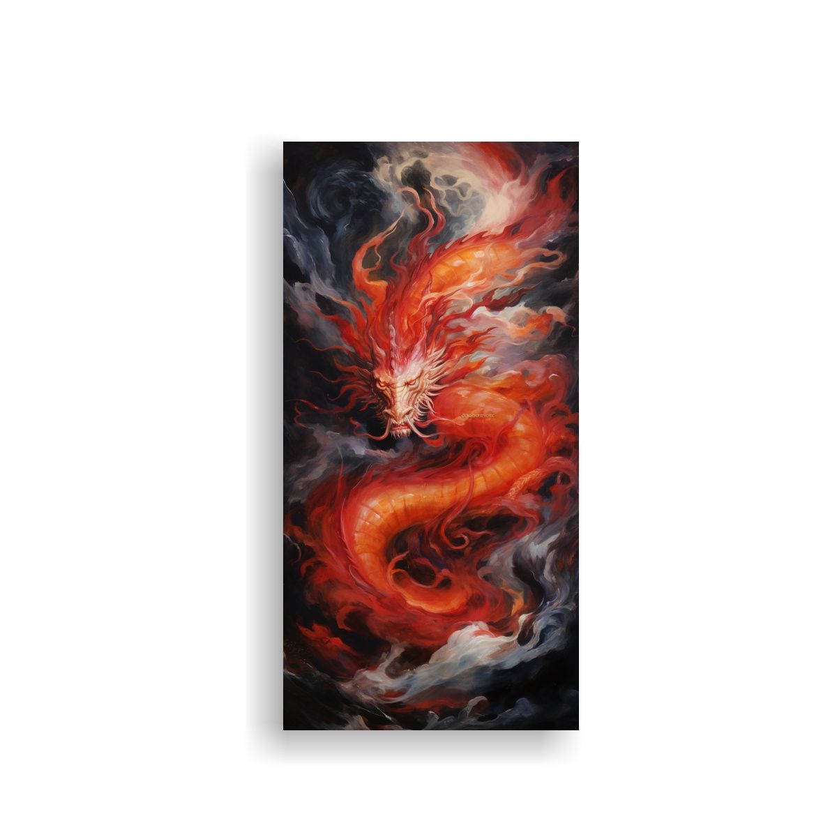 GENERICO - Cuadro Vertical Pop Art La Danza Feroz Y Ardiente 30x60 Cm