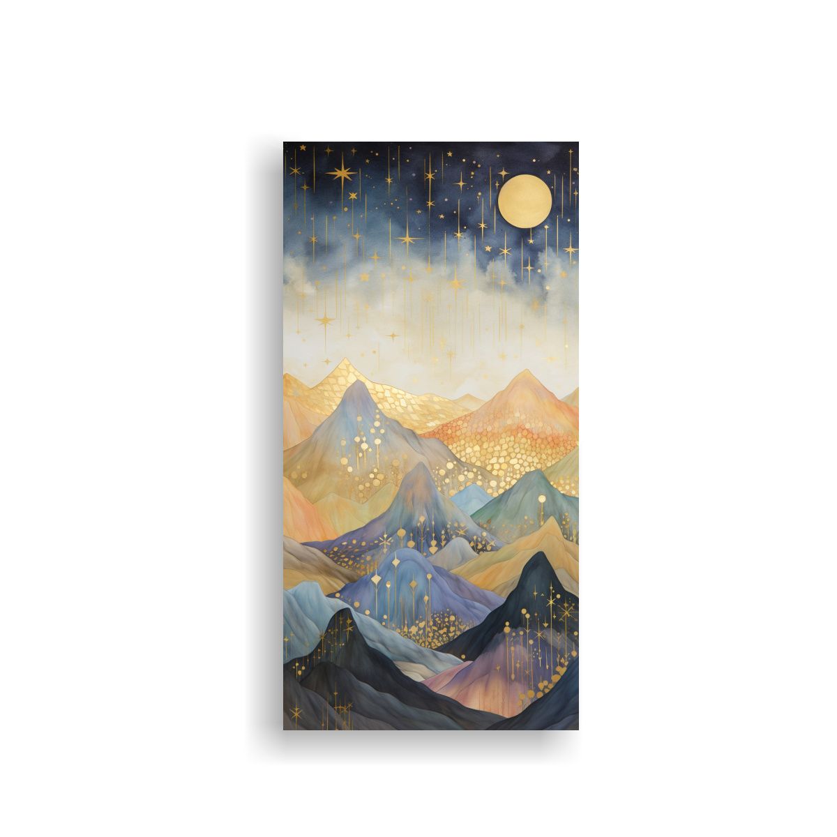 GENERICO - Pintura De Paisaje De Montaña Para Comedor Con 80x160 Cm