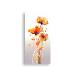 GENERICO - Ilustración Vectorial Elegante De Un Naranja 60x120 Cm