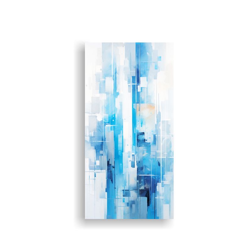 GENERICO - Cuadro Abstracto De Edificio De Ciudad En Estilo 80x160 Cm