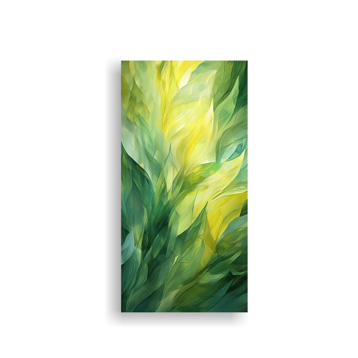 GENERICO - Lienzo Abstracción Gama De Colores Hojas De 30x60 Cm