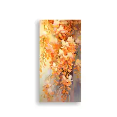 GENERICO - Lienzo Composición Impacto Visual Flores 70x140 Cm