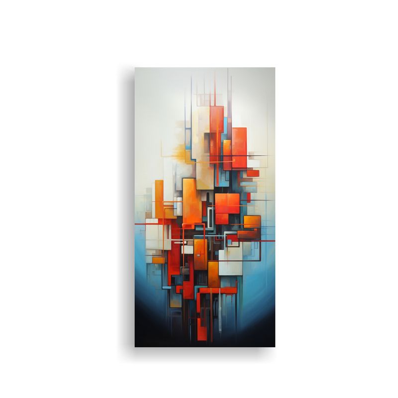 GENERICO - Cuadros Abstractos Minimalistas Horizontales 60x120 Cm