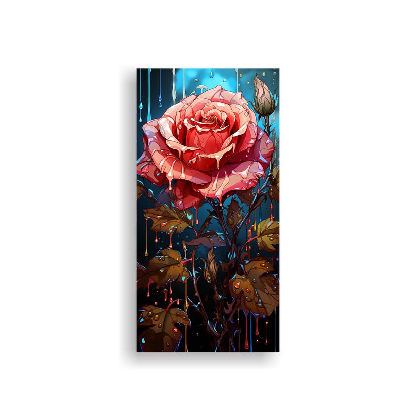 GENERICO - Cuadro Cuadro Elegante Con Gotas Que Caen En Un 60x120 Cm
