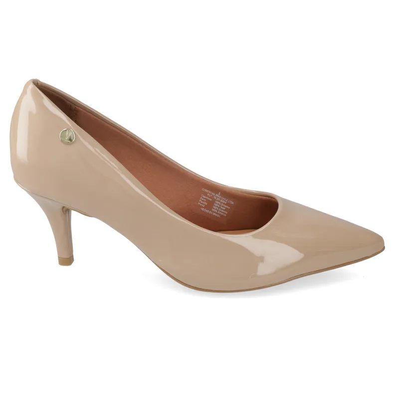 VIZZANO - Stiletto Mujer Taco Aguja 7 cm  Efecto Charol Beige