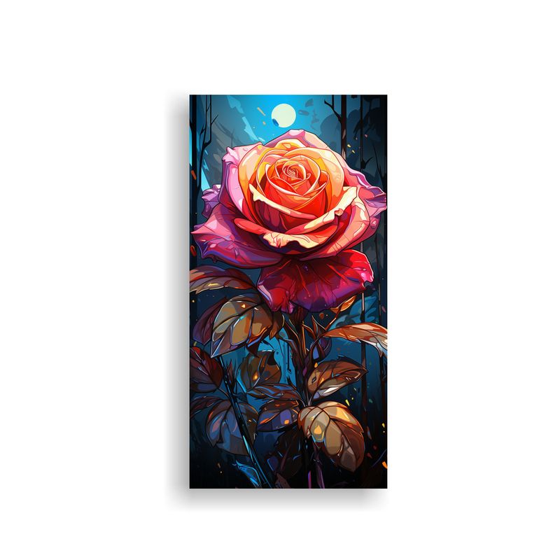 GENERICO - Pinturas Decorativas Estilo Rose Bud Pop Art Para 30x60 Cm