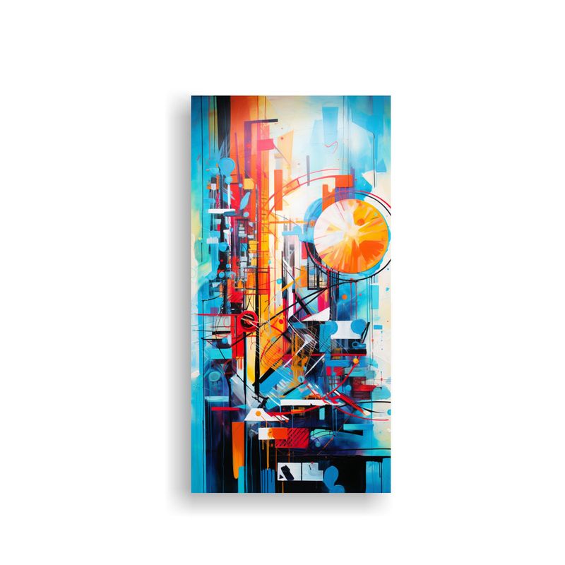 GENERICO - Pintura Lienzo Abstracción Street Art Y Grafiti 70x140 Cm