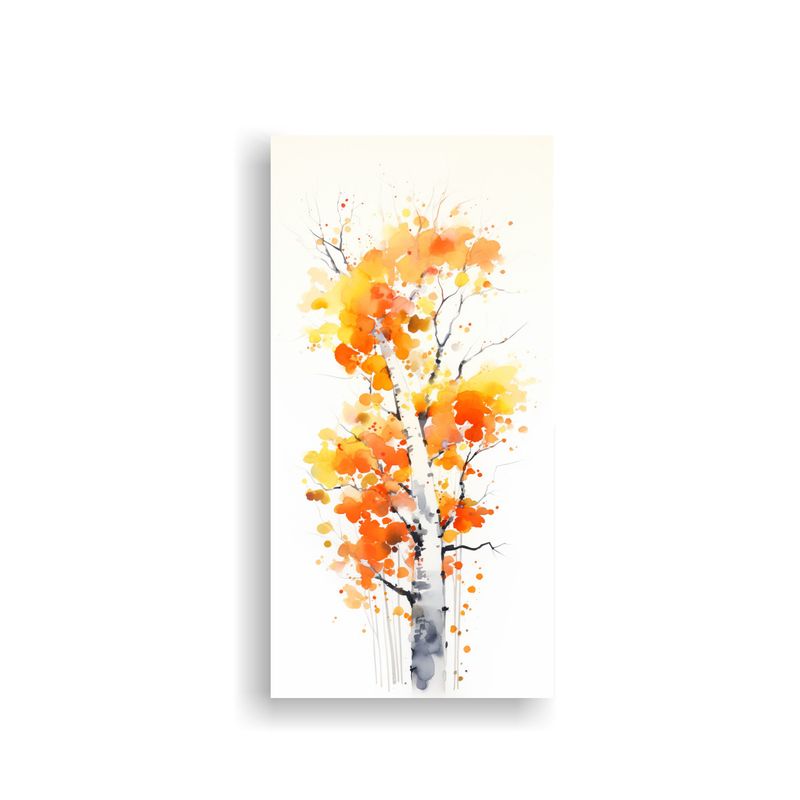 GENERICO - Pintura Abstracta Minimalista De Un árbol 70x140 Cm