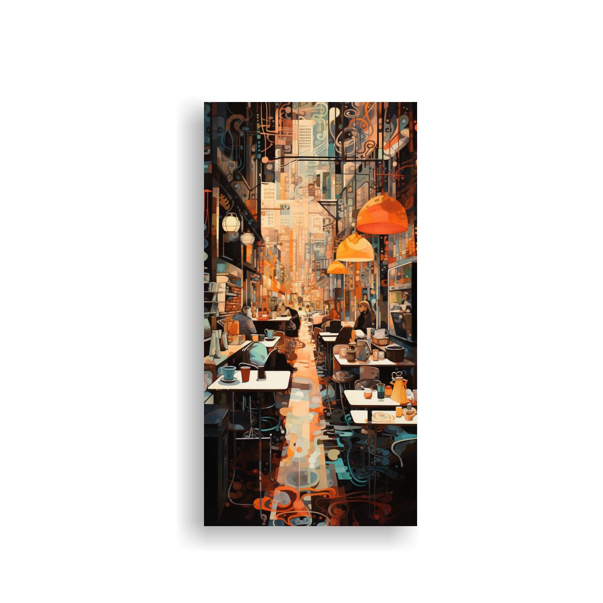 GENERICO - Cuadros Decorativos Reflejo De La Forma Del Lienzo 80x160 Cm