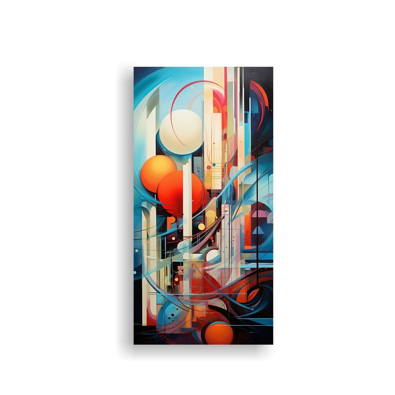 GENERICO - Cuadros Abstractos De Rostros Arte De Pared 60x120 Cm