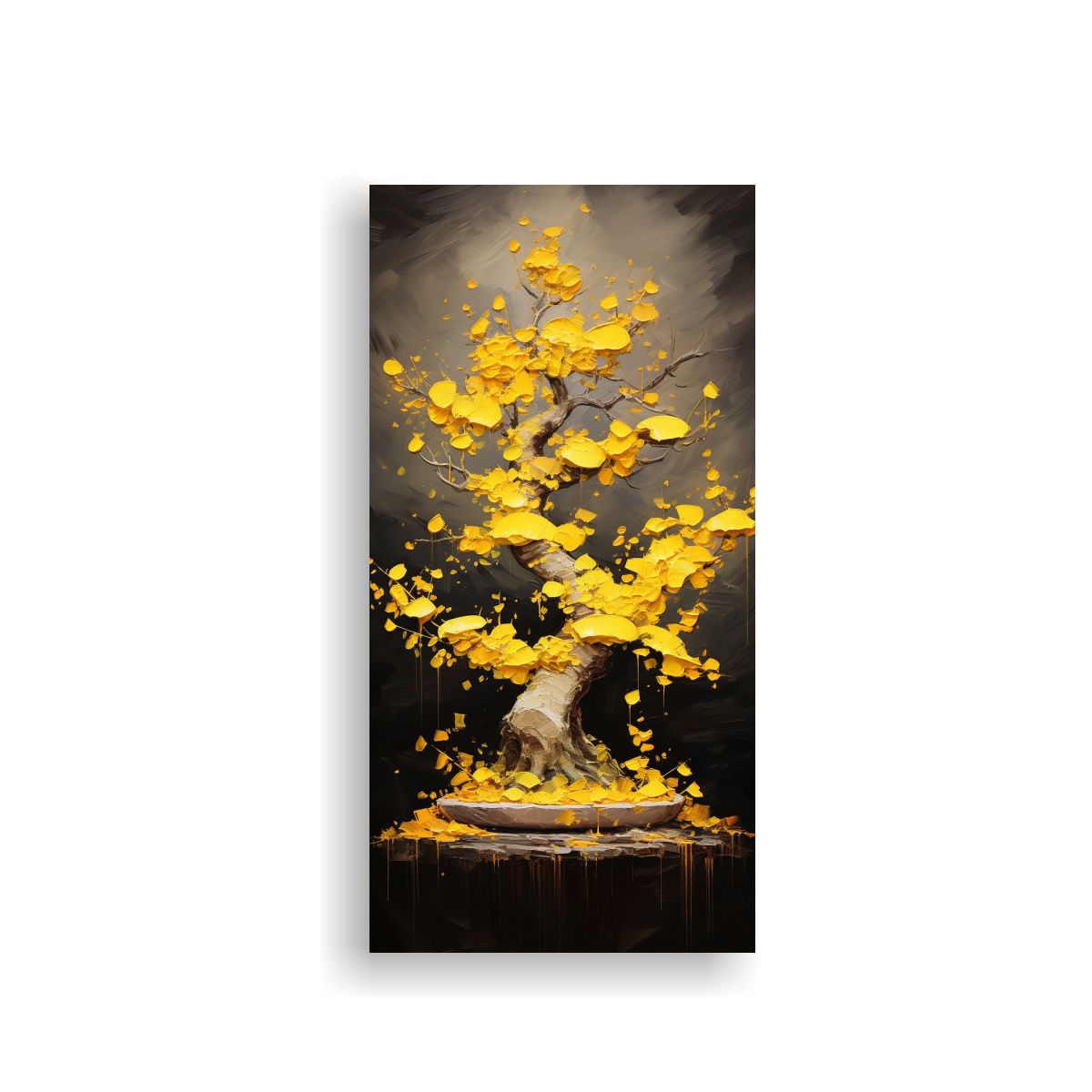 GENERICO - Arte De Pared Decorativo Ginkgo Biloba Bonsái 60x120 Cm