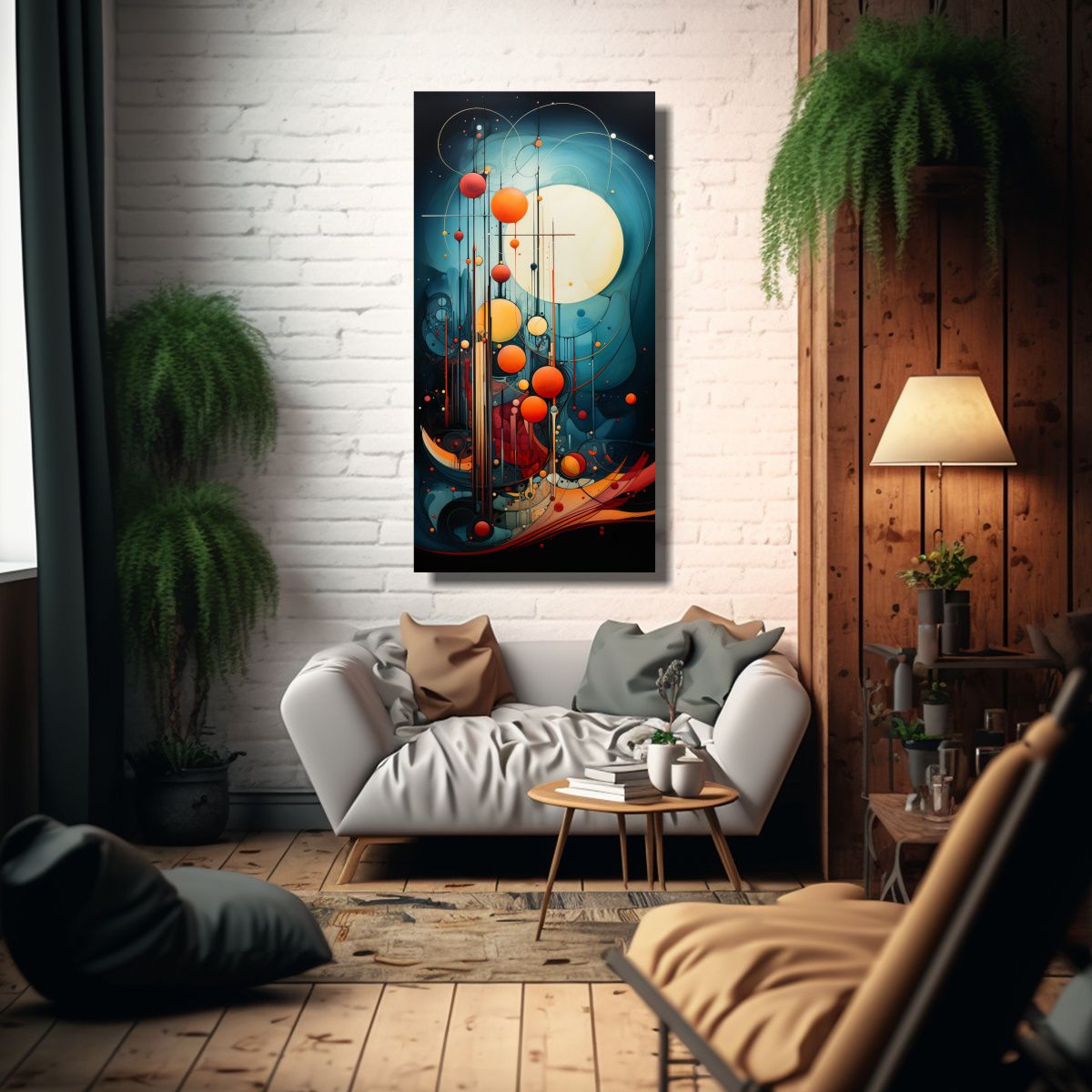 GENERICO - Pinturas Decorativas Abstractas De Alta Calidad Y 80x160 Cm