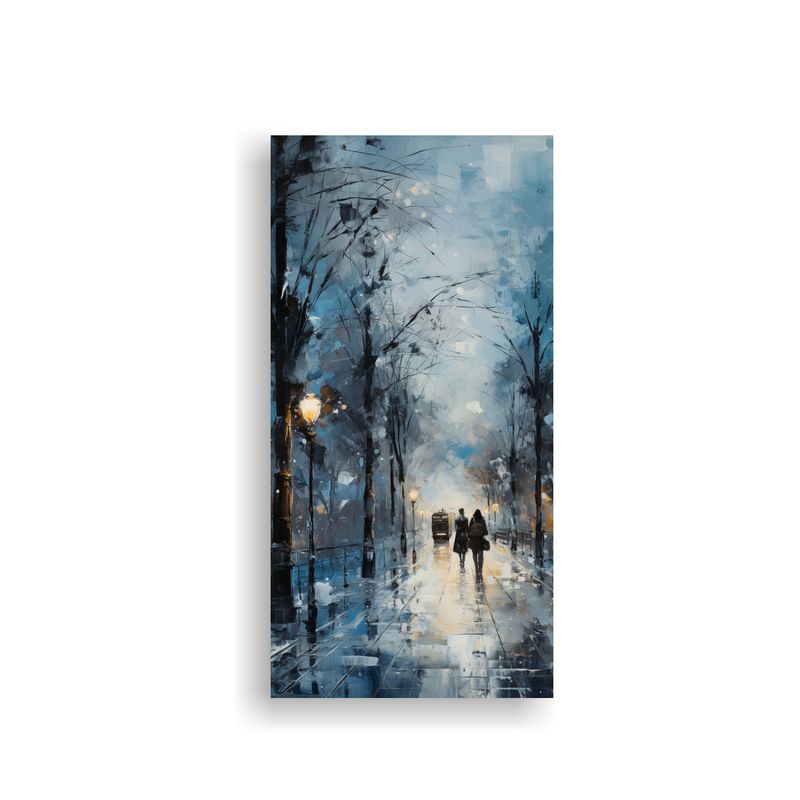 GENERICO - Paisaje Urbano Impresionista Capturando El 30x60 Cm
