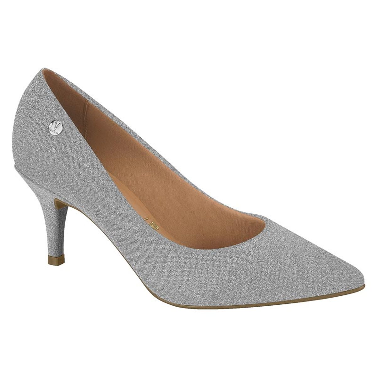 VIZZANO - Zapato Mujer Taco Aguja Stiletto Glitter Plateado