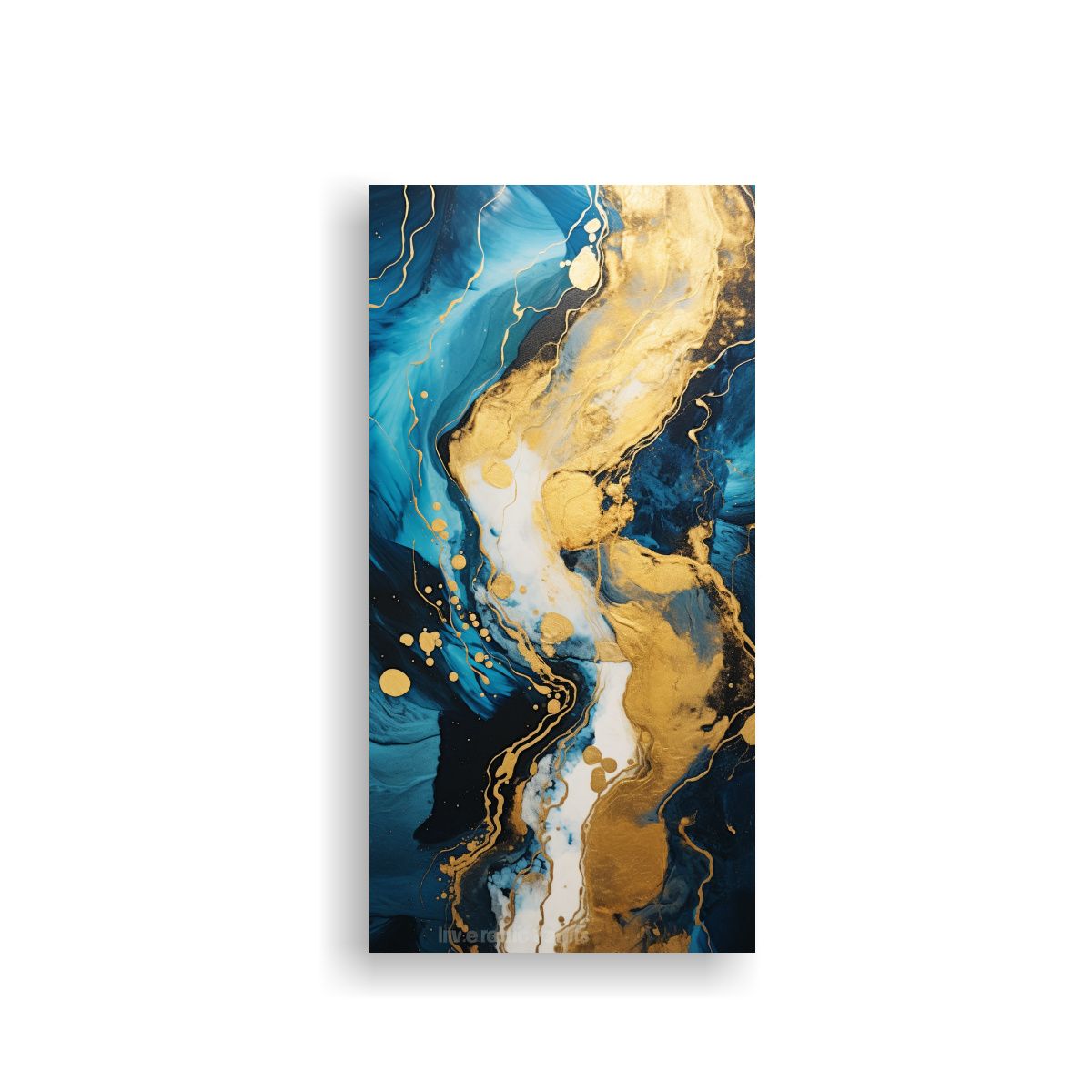 GENERICO - Cuadro Inspirador Paisaje Abstracto Río Y 70x140 Cm