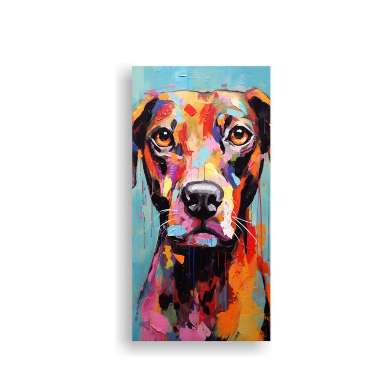 GENERICO - Cuadros Abstractos De Perros Movimiento Mágico 50x100 Cm