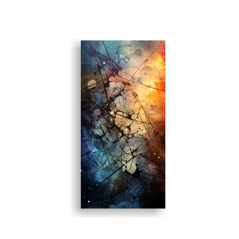 GENERICO - Tela En Bastidor Inspirador Y Misterioso Con Arte 70x140 Cm