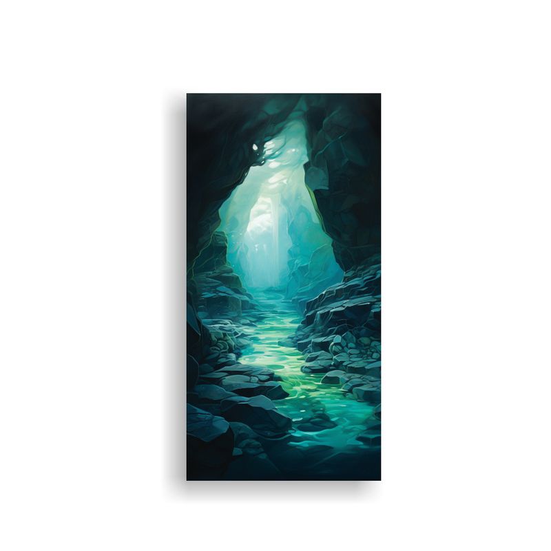 GENERICO - Cuadro Calidos Floral La Belleza Enigmática De 70x140 Cm