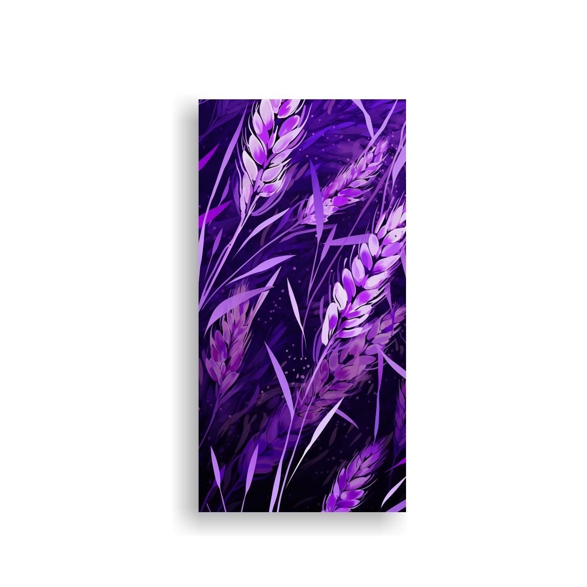 GENERICO - Cuadro Creatividad Granos Cebada Púrpura Y 60x120 Cm