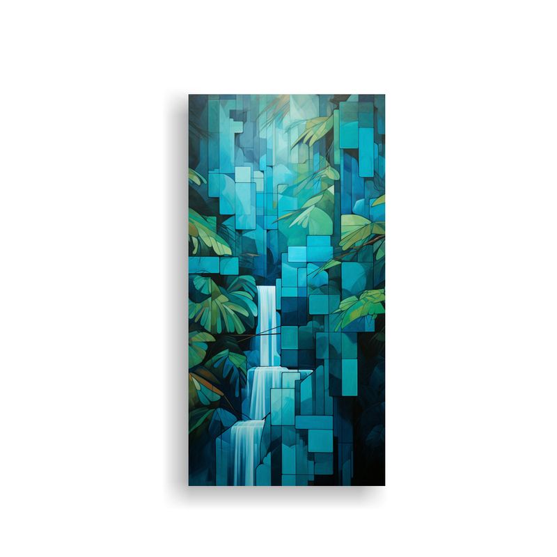 GENERICO - Pintura De Pared Creativa Armonía En Cascada 20x40 Cm