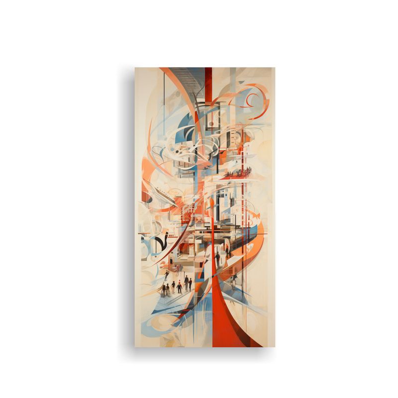 GENERICO - Pinturas Decorativas De Representación Abstracta 70x140 Cm