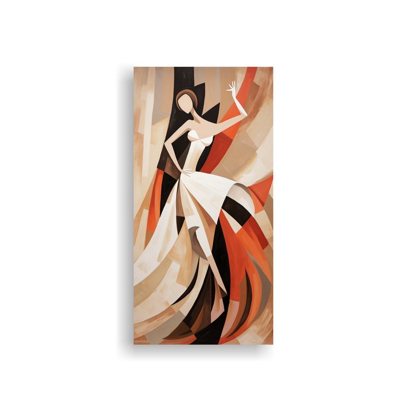 GENERICO - Cuadros Abstractos De Bailarinas Para Decorar 80x160 Cm