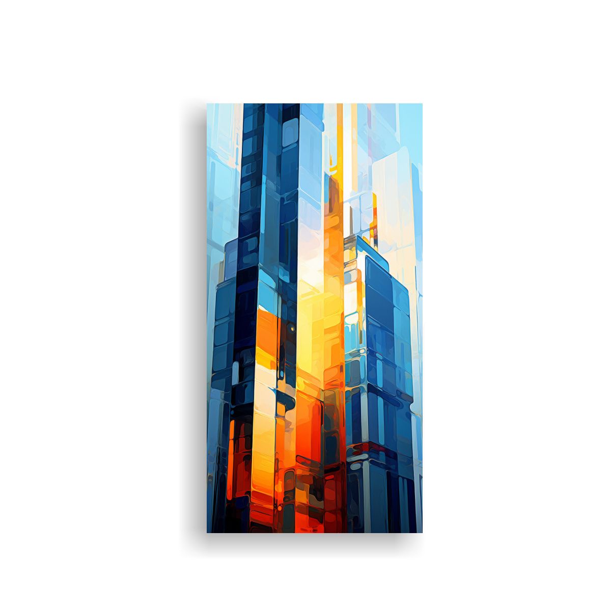 GENERICO - Pintura Decorativa Impresionista En Edificio 20x40 Cm