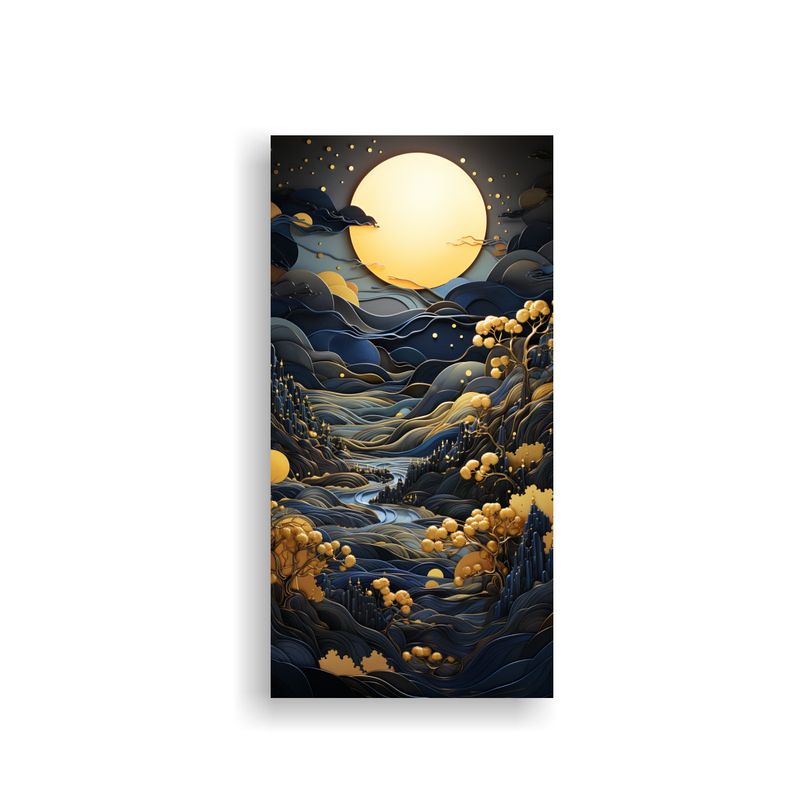GENERICO - Arte De Pared Moderno Montañas Nicole Aston 60x120 Cm