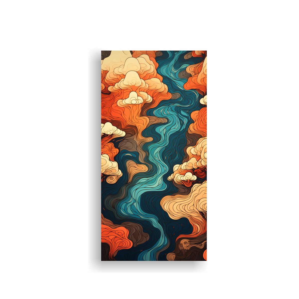 GENERICO - Paisajes Inexplorados En Contornos Abstractos 30x60 Cm