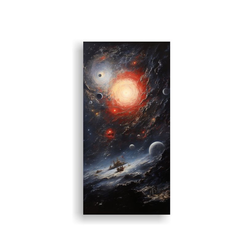 GENERICO - Pintura Decorativa Inspirada En El Calor Del Arte 50x100 Cm