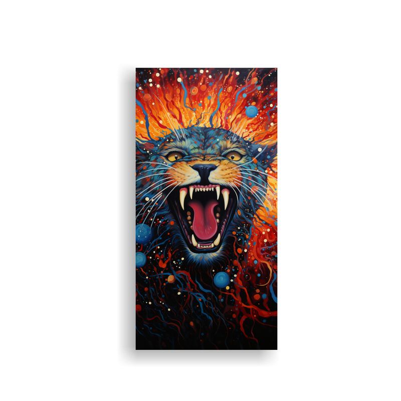 GENERICO - Lienzo Inspirador Figuras Desierto Crepúsculo El 60x120 Cm