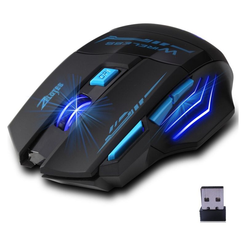 ZELOTES - Mouse Gaming Wireless 9 Keys Zelotes F-14