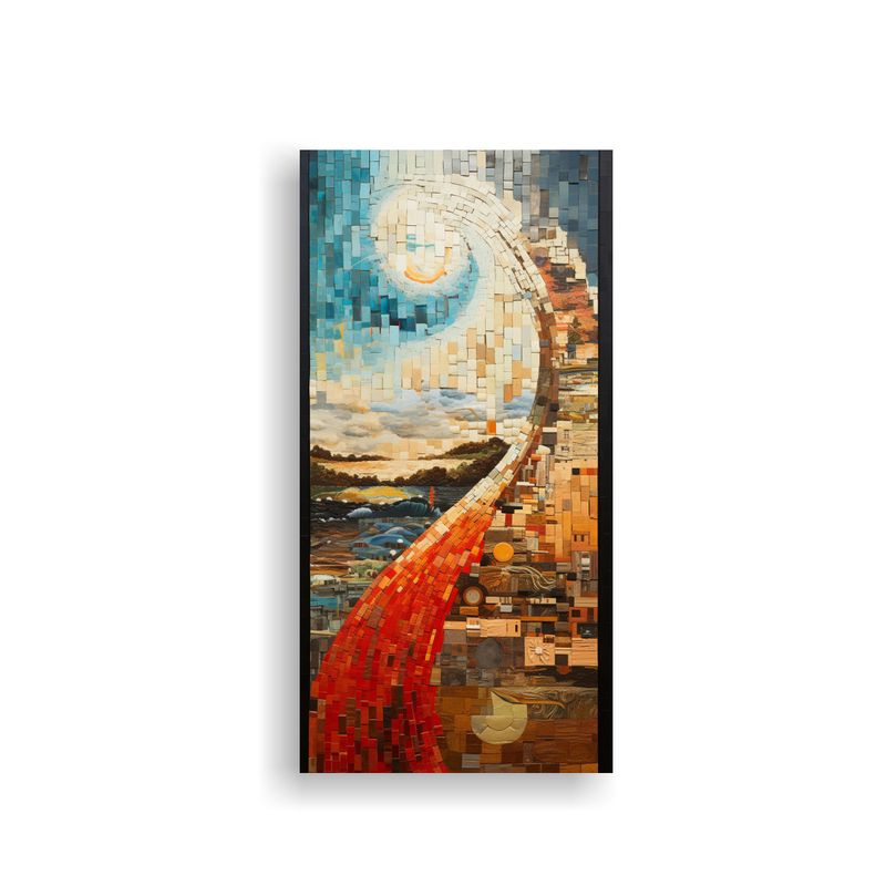 GENERICO - Pinturas Decorativas Abstractas Con Memorias 60x120 Cm