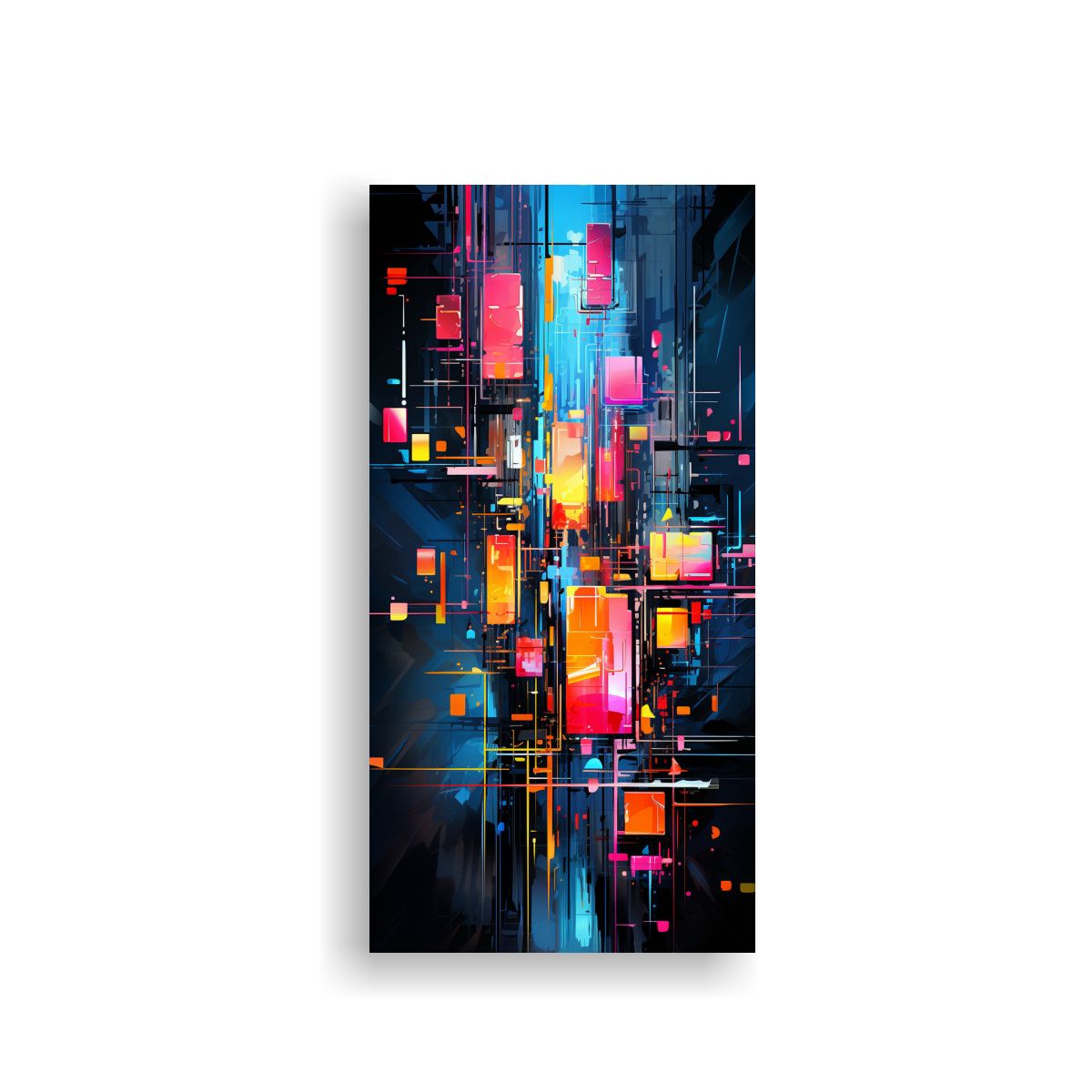 GENERICO - Pintura Decorativa Abstracta Generada Por IA En 30x60 Cm