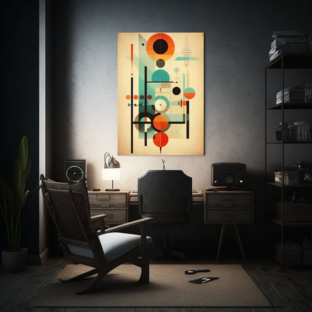 GENERICO - Cuadro Decorativo Temática Retro Vintage 80x120 Cm