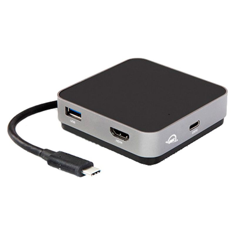 OWC - Adaptador Travel Dock OWC USB-C Space Gray 100W