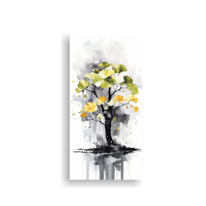 GENERICO - Pintura Decorativa De árbol Bonsái Ginkgo 60x120 Cm